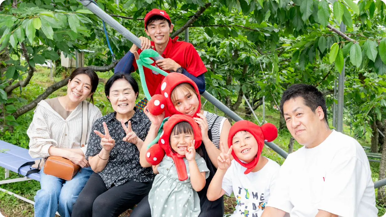 大沢農園 さくらんぼ狩りのご予約はこちら